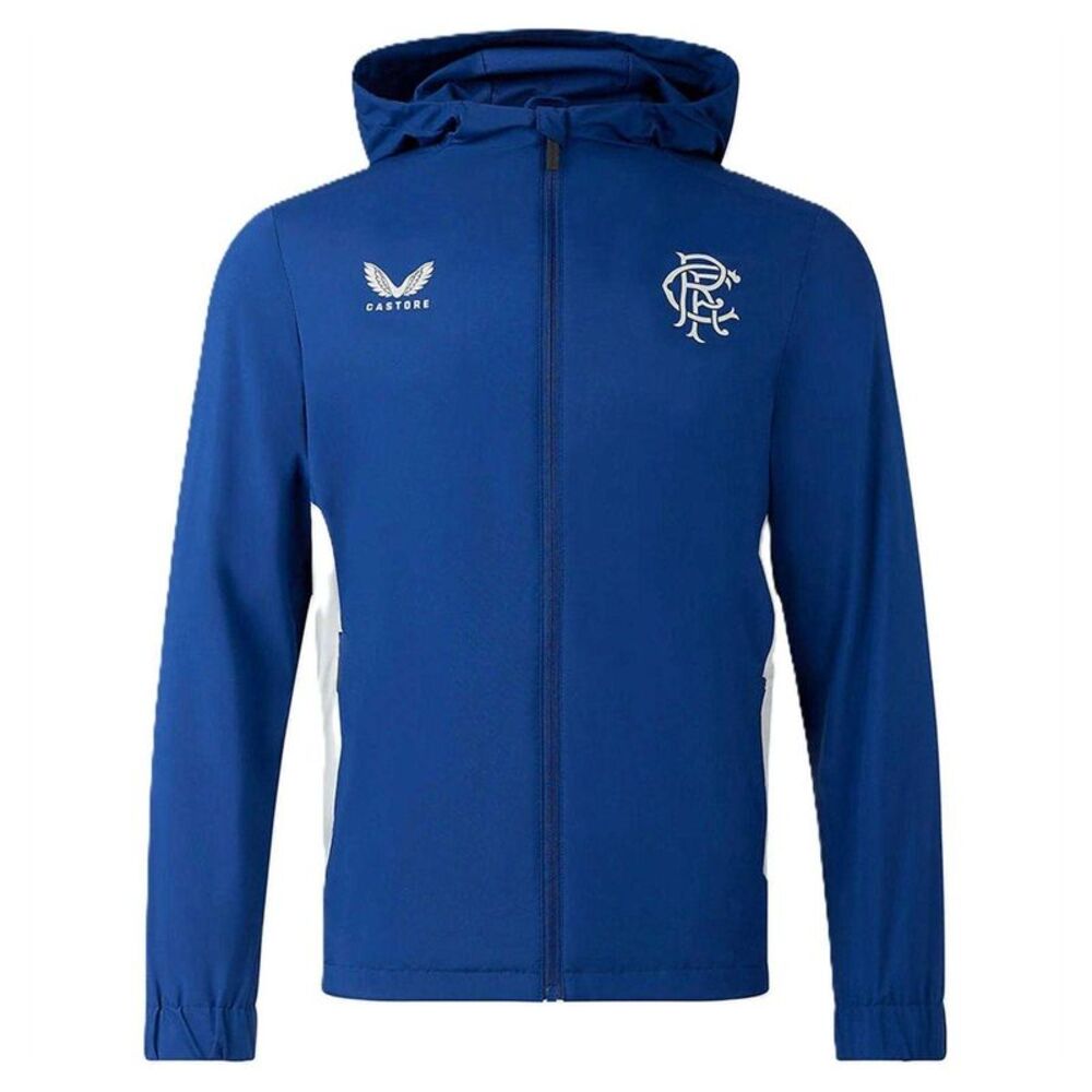Castore Womens/Ladies Rangers FC Coach Jacket / Blue/Gray